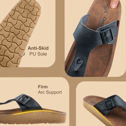 Cushvia Doctor Sole Super Soft Slippers For Men (World Softest) (birkblk)slippersCushivabirknblk