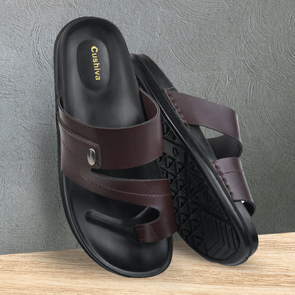 Cushvia Doctor Sole Super Soft Slippers For Men (World Softest) (504brn)slippersCushiva504BRN