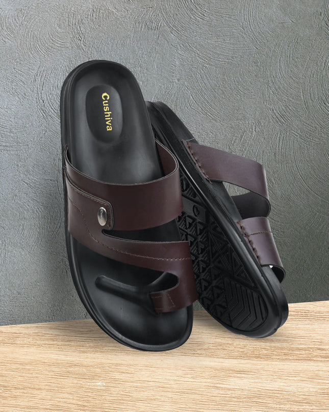 Cushvia Doctor Sole Super Soft Slippers For Men (World Softest) (504brn)slippersCushiva504BRN