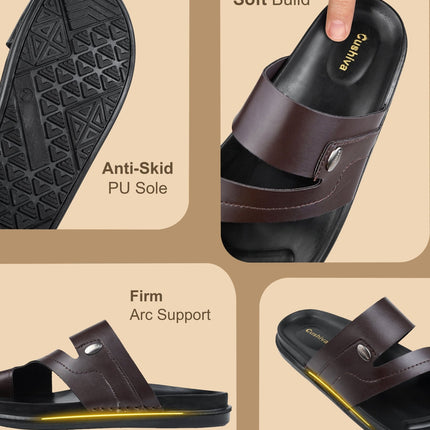 Cushvia Doctor Sole Super Soft Chappal Slippers For Men (World Softest) (504brn) - Cushiva